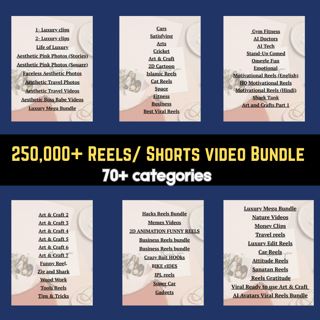 250,000 Copyright‑Free Reels & Shorts Mega Bundle - Image 3