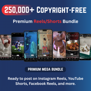 250,000 Copyright‑Free Reels & Shorts Mega Bundle